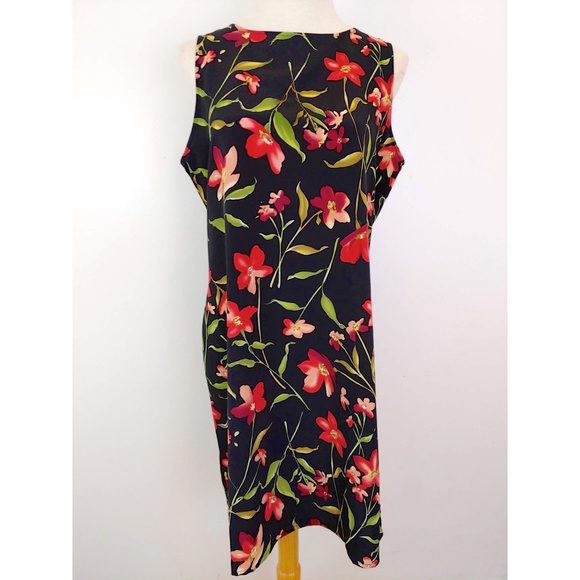 NY&Co. Floral Sleeveless Dress Size 12 - Picture 3 of 5